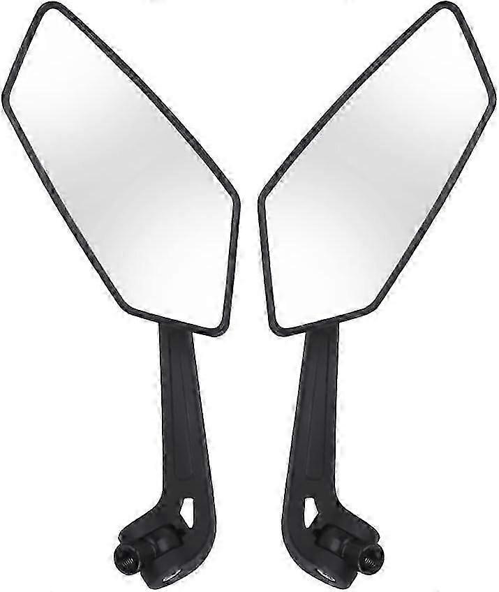 Motorcycle Mirrors Universal Motorcycle Accessories Rear View Mirror Black Scooter Side View Mirror ABS Glass