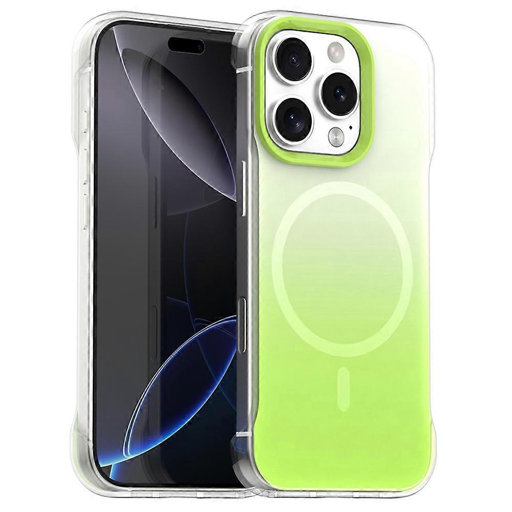 For iPhone 16 Pro Case Compatible with MagSafe Frameless TPU PC Phone Back Cover
