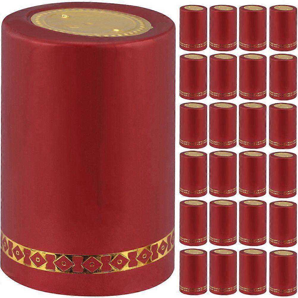 50Pcs Wine Bottle Shrink Caps Wine Heat Shrink Films Wine Bottle Sealing Wraps