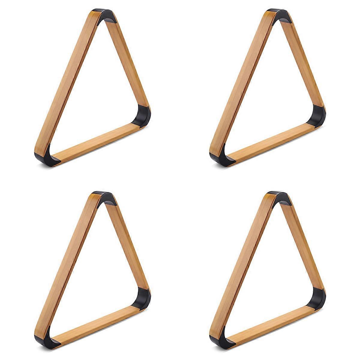 4X Wooden Billiard Ball Rack Solid Triangle Rack Pool Ball Racks Triangle Billiard Ball Racks Billia