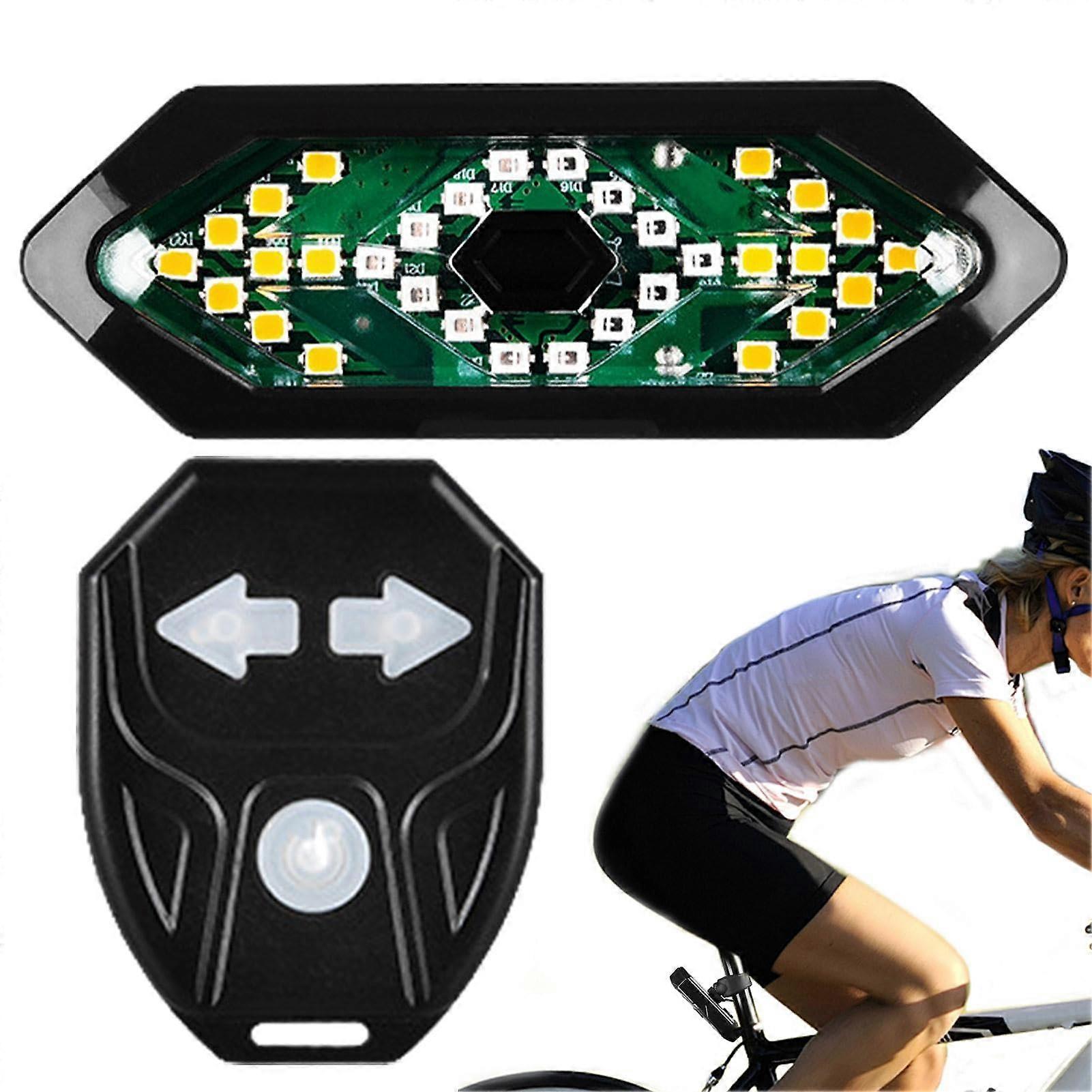 LED taillight for cycling, rear light, horn, remote, night riding, turn signals, multiple modes