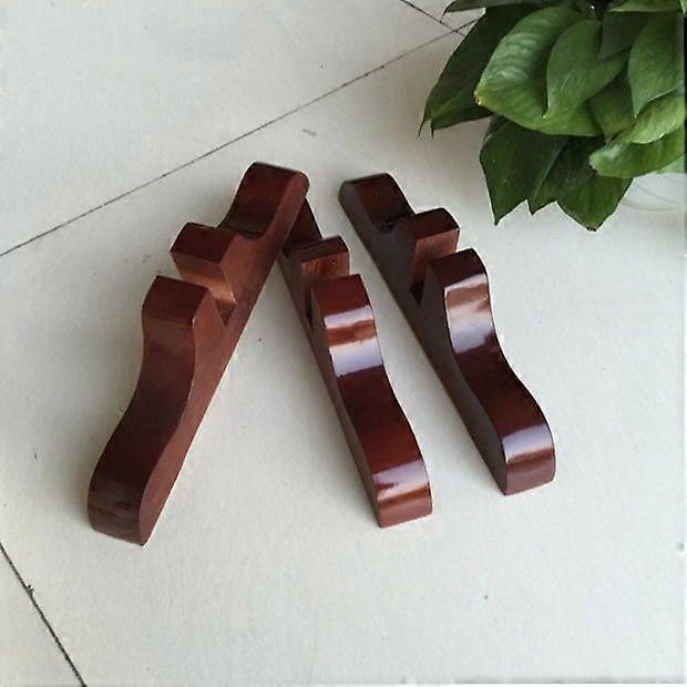 4pcsルームディバイダースタンド:木製プライバシーパネルスクリーンホルダーフィートプロテクターホテルホームオフィスライブラリと教室での使用