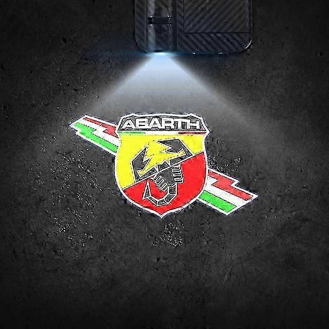 עבור תואם לפיאט אבארט עקרב סמל 500 600 695 500C רכב דלת אור ברוכים הבאים מנורת מקרן לייזר אלחוטי קישוט אוטומטי hd led