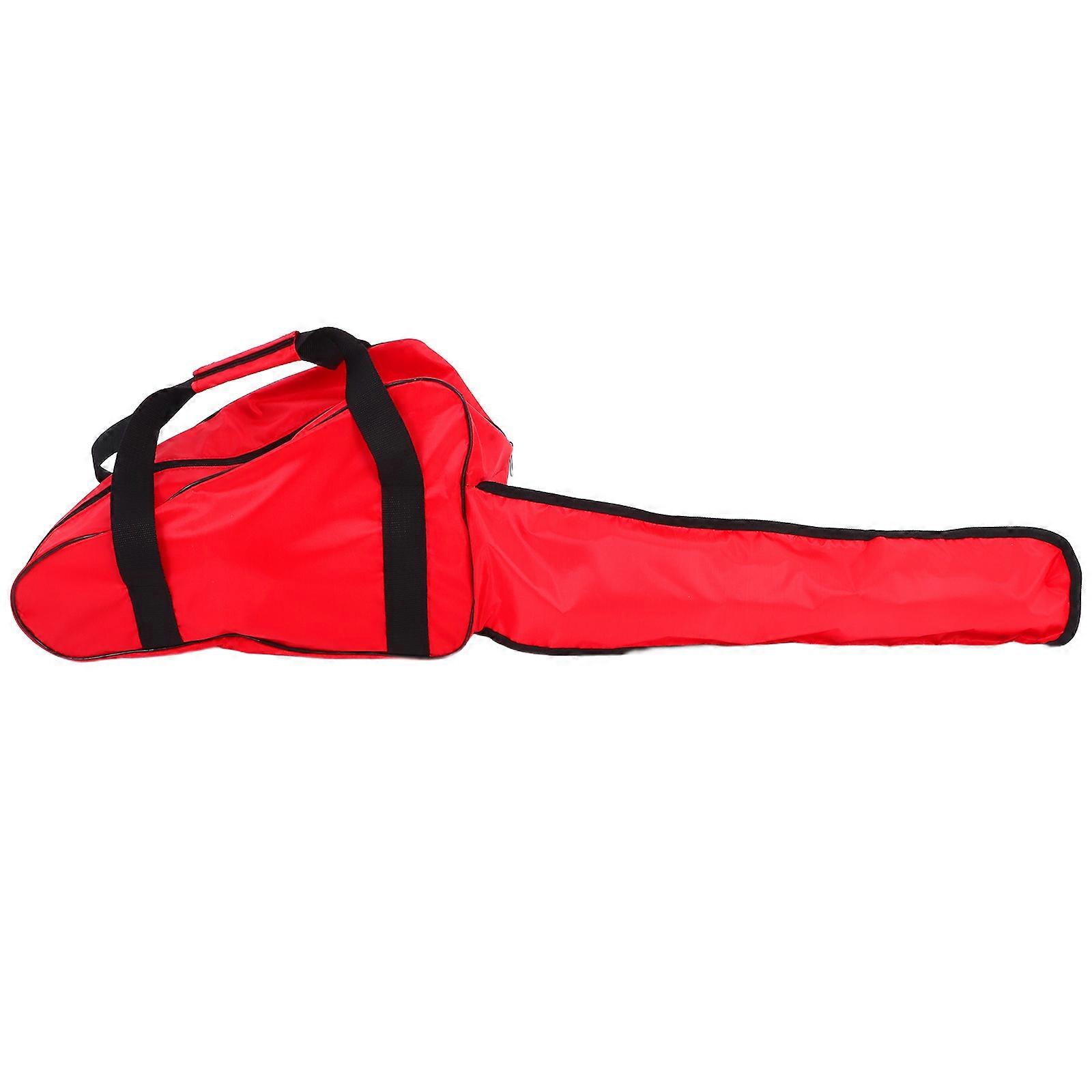 Chainsaw Transport Case Portable Chainsaw Carrying Bag Red Color Waterproof Tool Storage For Power Tool Outdoor Work 1Set