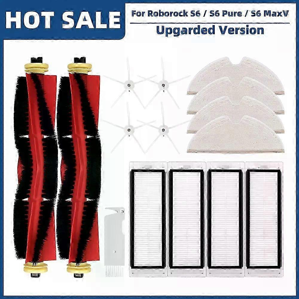 Compatible with Certain Robot Vacuum Models Spare Parts Accessories Main Side Brush Hepa Filter Mop Cloth