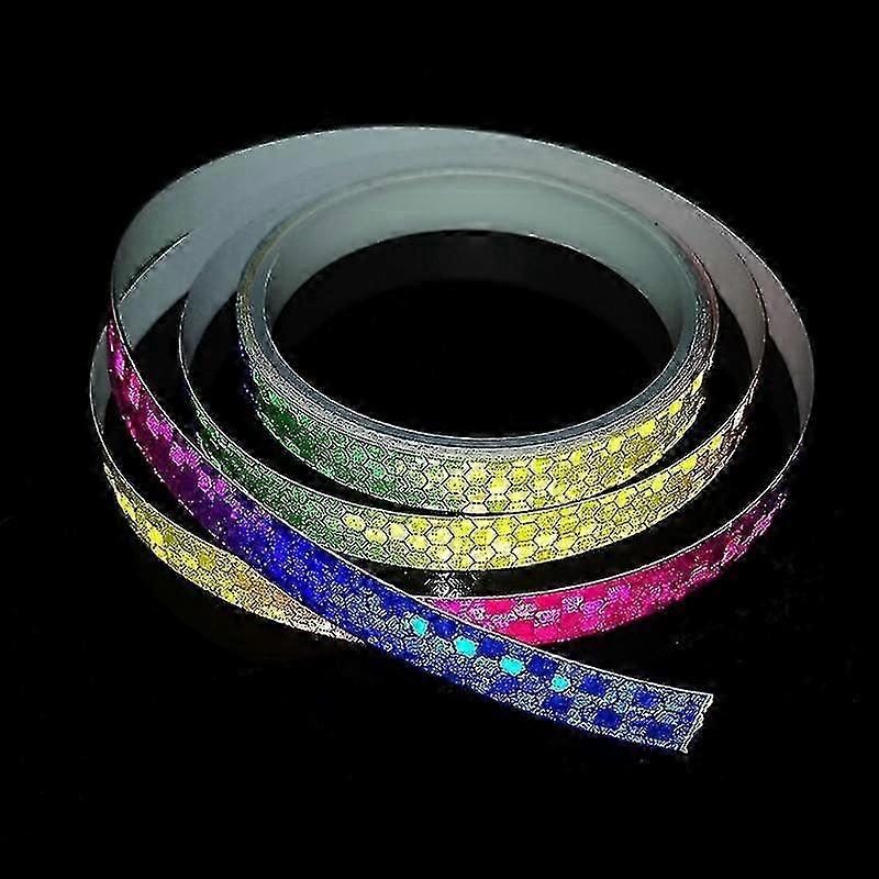 1cm*8m Reflective Tape Fluorescent Strips for Cycling Bicycle