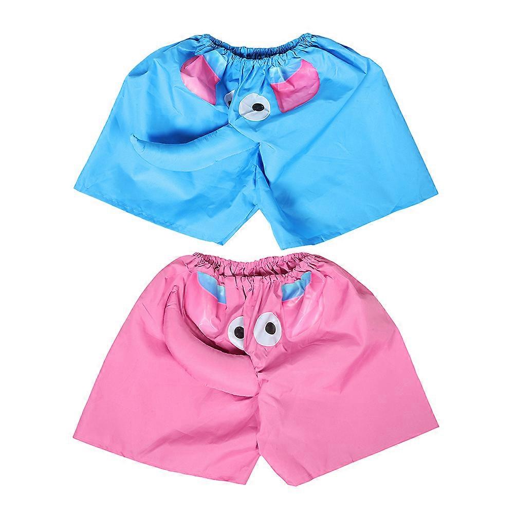 Elephant Pink Shorts For Family Game Props 2Pcs