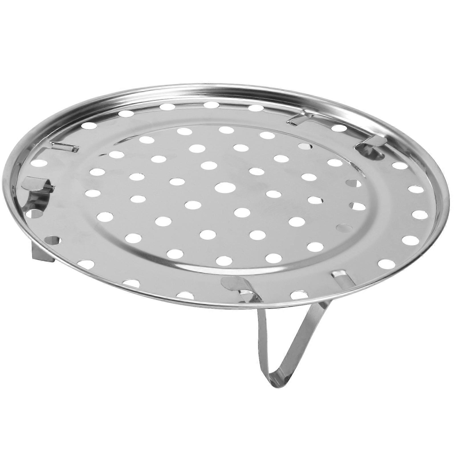 Stainless Steel Round Steamer Rack for Pots and Pans Kitchen Cooking Accessory for Steaming, Baking, and Roasting