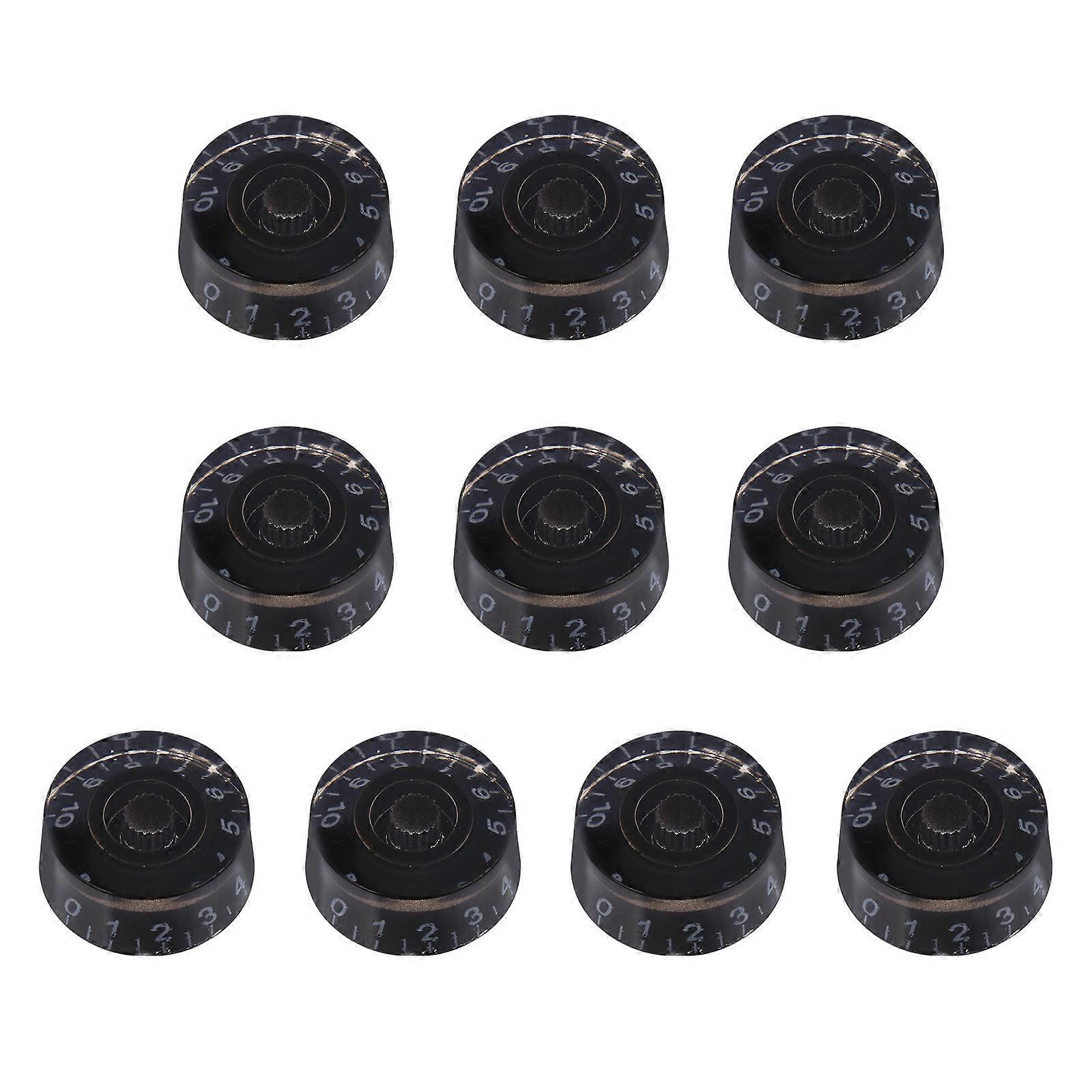 10pcs Electric Guitar Volume Control Knobs, Durable Rotary Knobs for Easy Replacement, Material for Amplifier Control