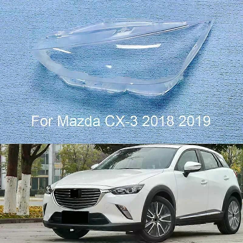 Bil forlygte linse til Mazda CX-3 CX3 2018-2019 Cover Gennemsigtig Shell forlygte Glas Udskift de originale lampeskærme