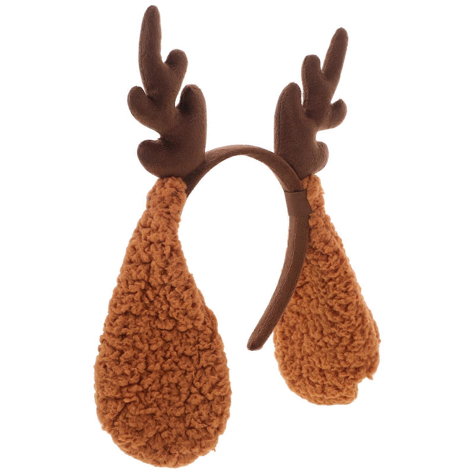 Cute Dog Reindeer Costume Headband with Deer Antlers for Halloween and Cosplay – Soft Comfortable Pet Accessory