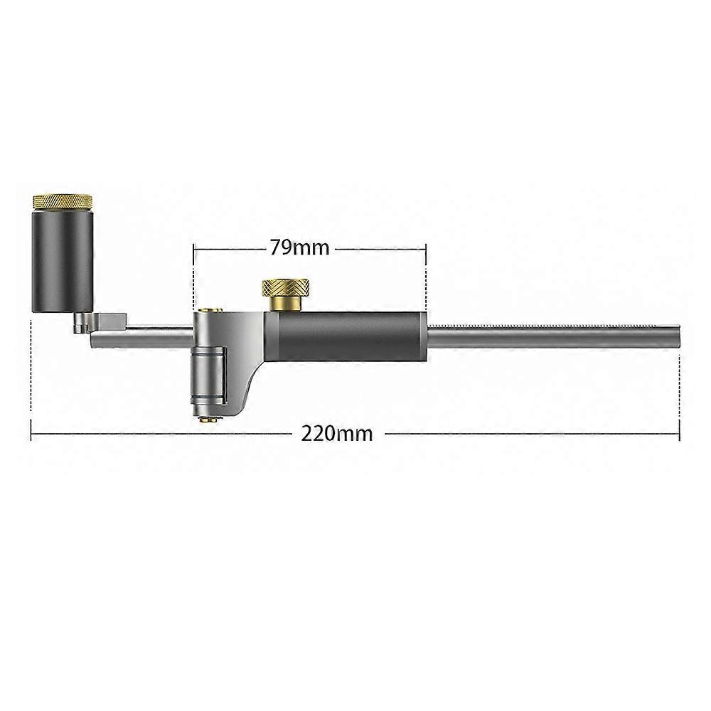 120mm Wood Marking Gauge Sliding Straight/Curved Edge Scriber Guide Carpenter Scribe Tool for Woodworking