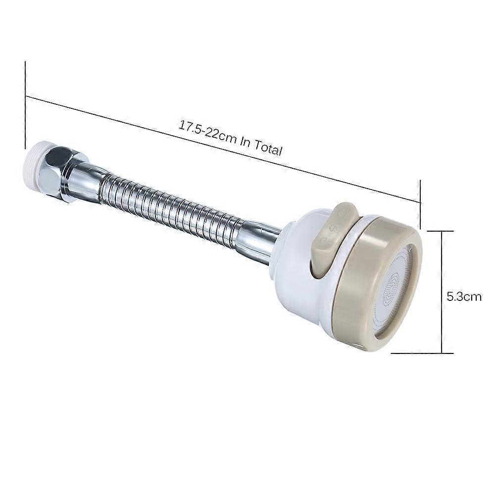 360° Movable Kitchen Tap Rotatable Sprayer Anti-Splash Sink Aerator Head High Pressure 3 Mode Faucet Nozzle Filter Water Saving