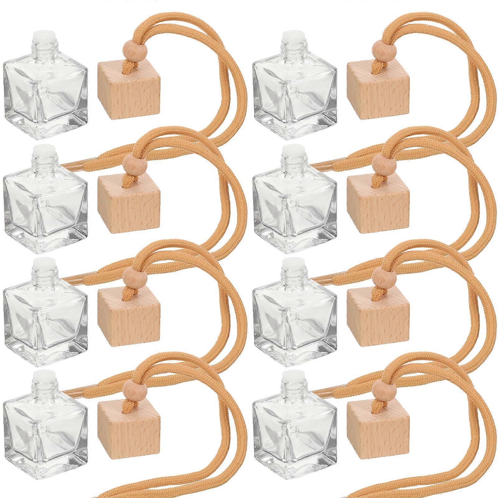 Khaki Perfume Bottle Diffuser Bottles for Car Decorate 10Pcs Set