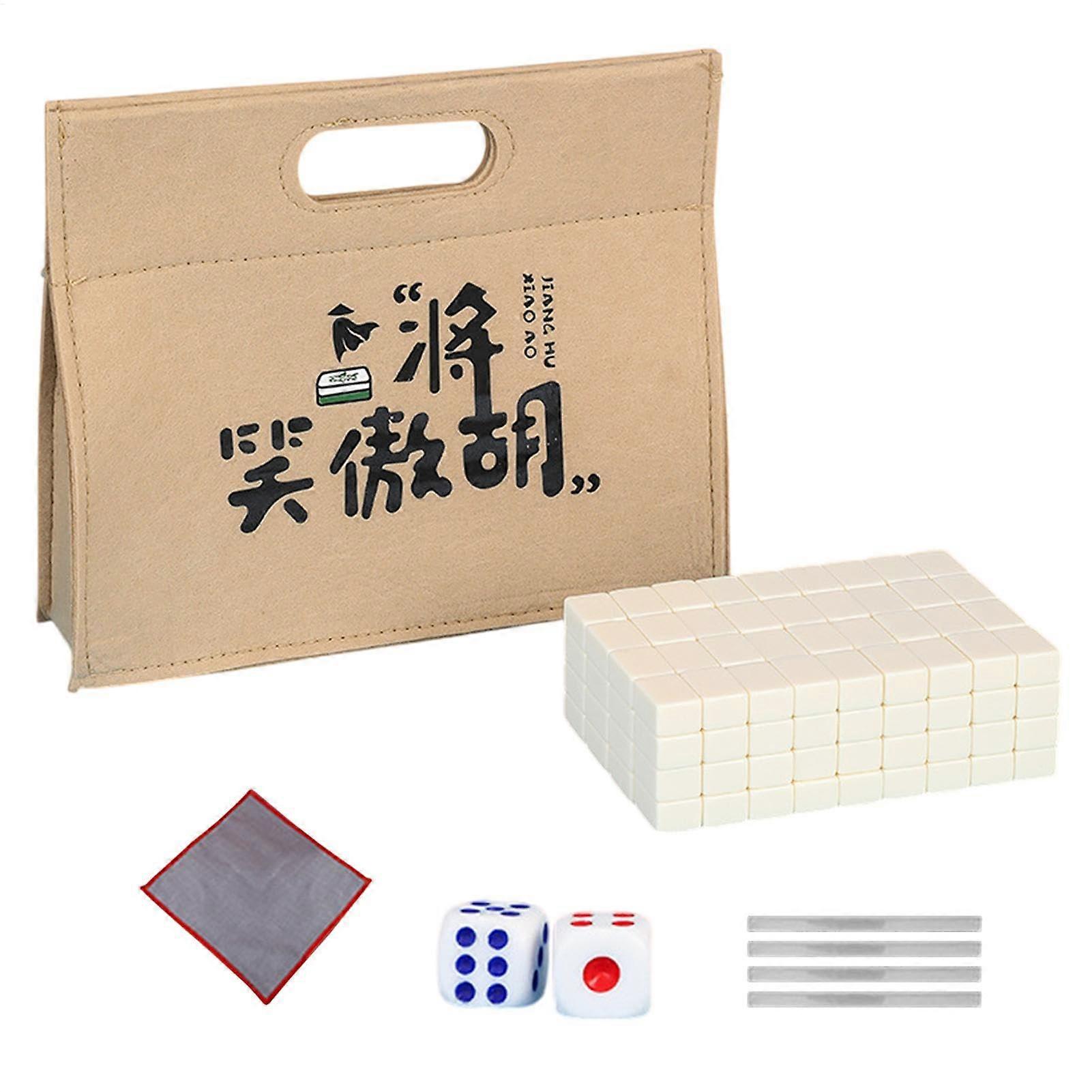 Mahjong Tile Set, Travel Mahjong Set  Mini Chinese Mahjong Tiles  Family Game
