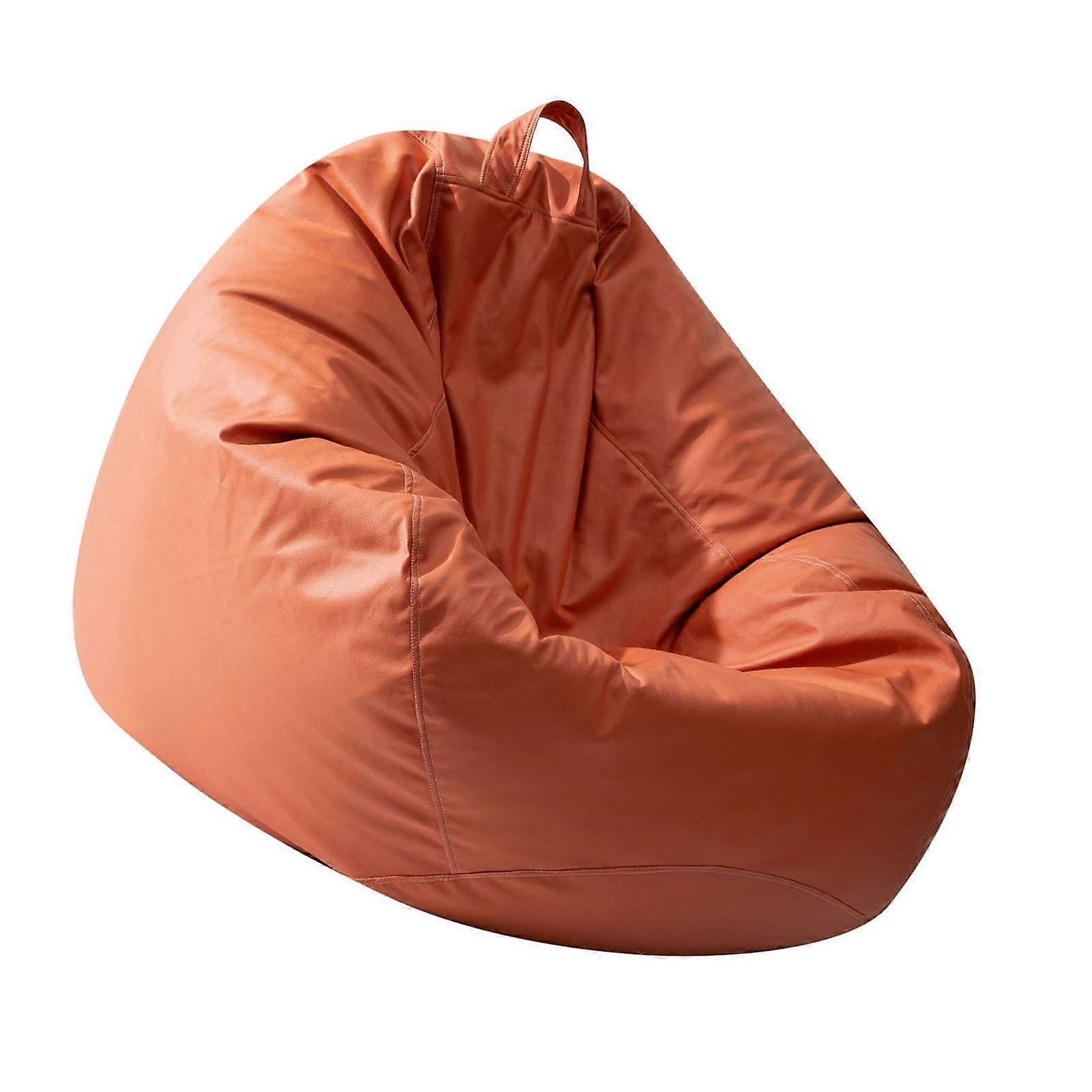 Breathable, Comfortable Bean Bag Chair, Versatile Stylish Sofa Bed for Home (Orange Red)'