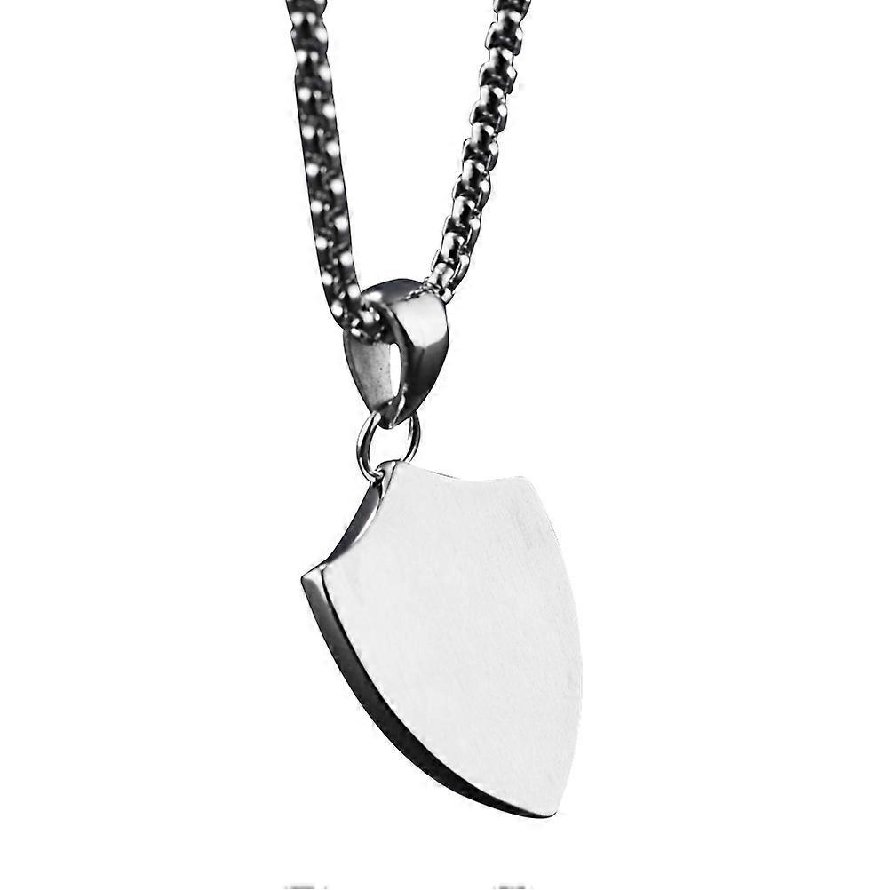 Steel Dangle Charm Accessories Shield Shaped Shiny Style Diy Jewelry Component 1Set