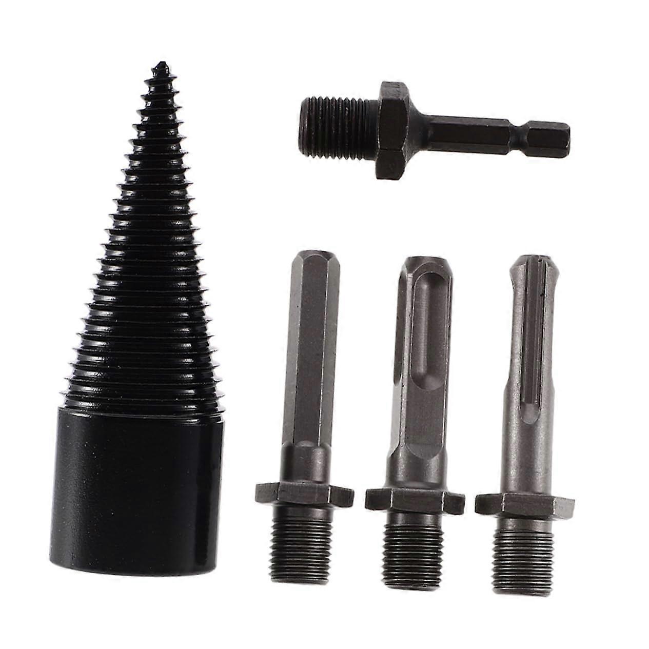 5piece split wood drill bit for firewood, strength, easy to install, efficient
