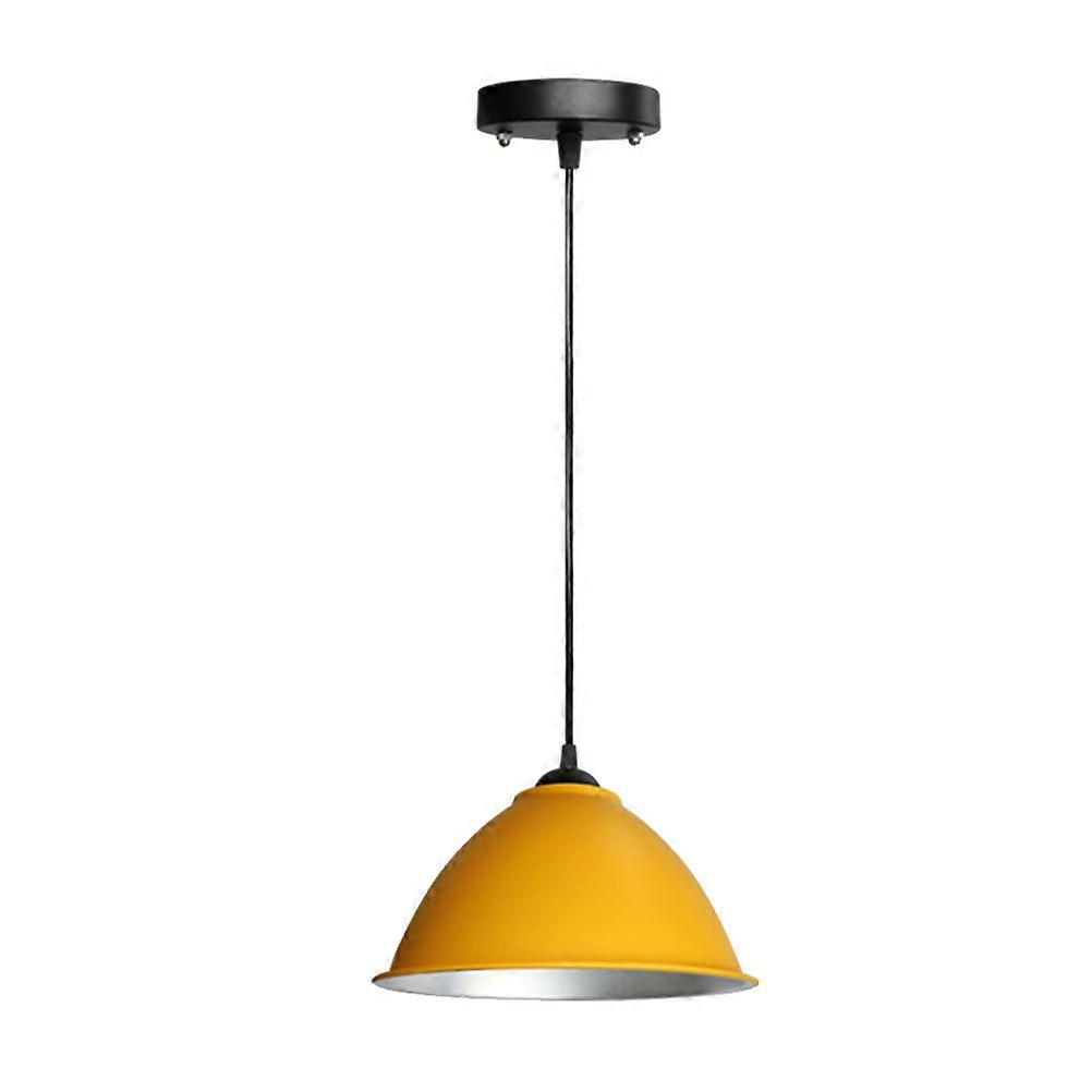 Yellow Aluminum Creative Lampshade for Ceiling for Home Decoration Easy to Install Diameter 30cm