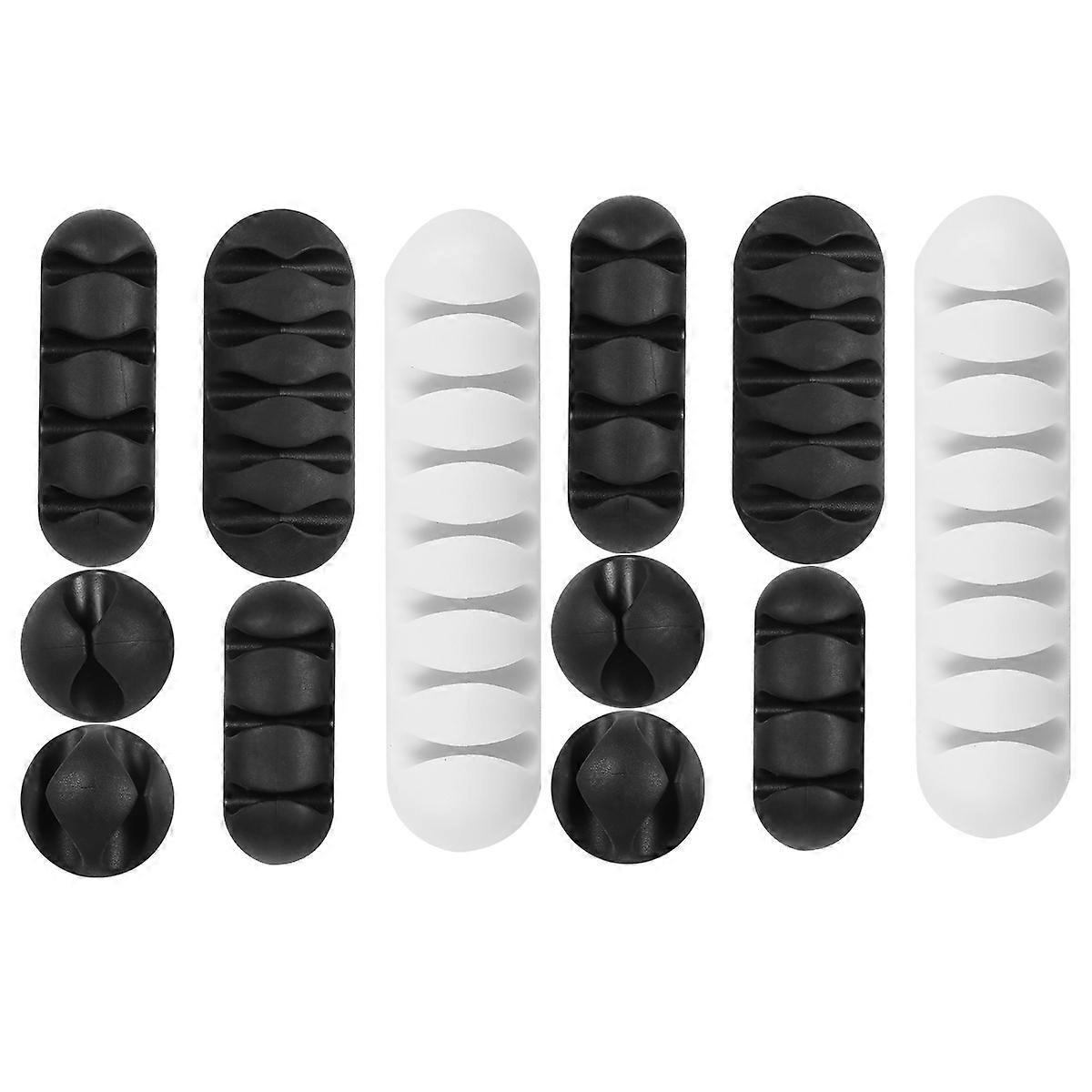 12 Pcs Cable Clips Adhesive Holder for Management and Organization