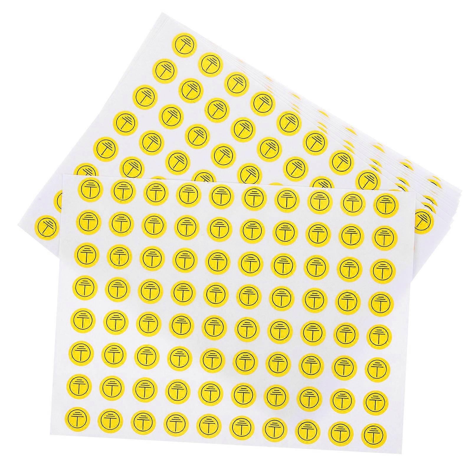 800pcs Grounding Symbol Signs Stickers Protective Ground Warning