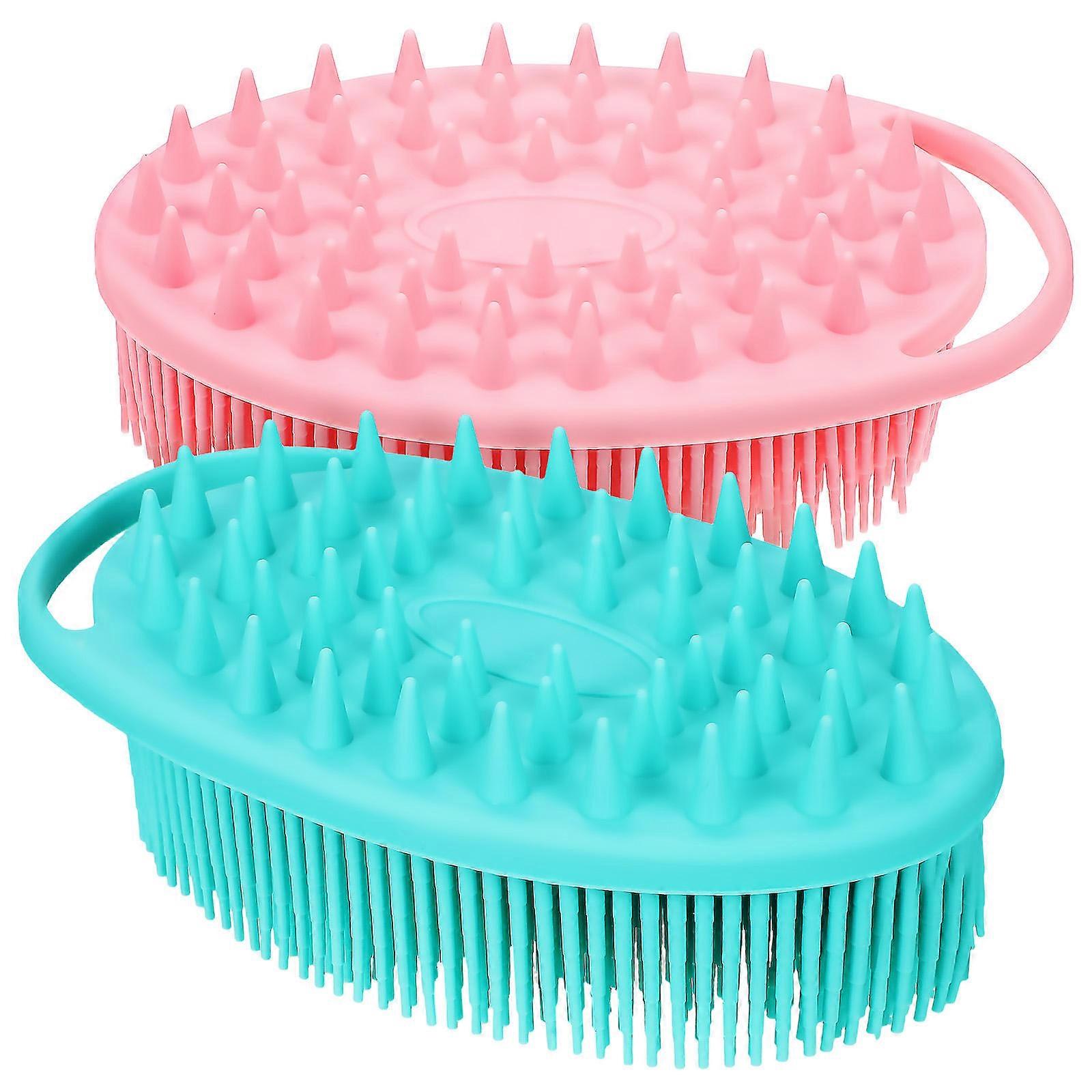 Exfoliating Shower Brushes Comfortable And Safe Bath Room Brush Tool 2Pcs