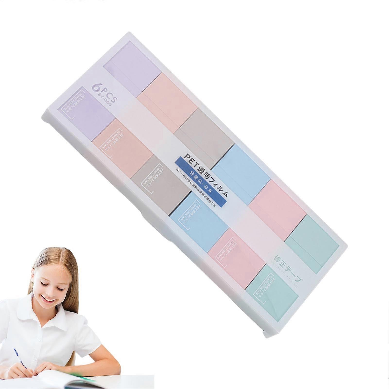 WhiteOut Correction Tape Set, 6X Color Correction Tape, Instant Applicator