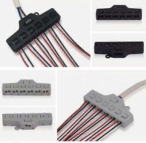 Universal Quick Connector, 2 Input 6 Output Electrical Cable Connector ...