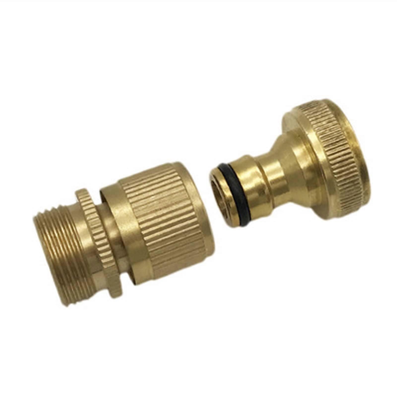 Garden hose connection, garden hose quickconnect, brass quickconnect, 3/4inch accessories, long service life (Color: US 632) (Color: EU 632)