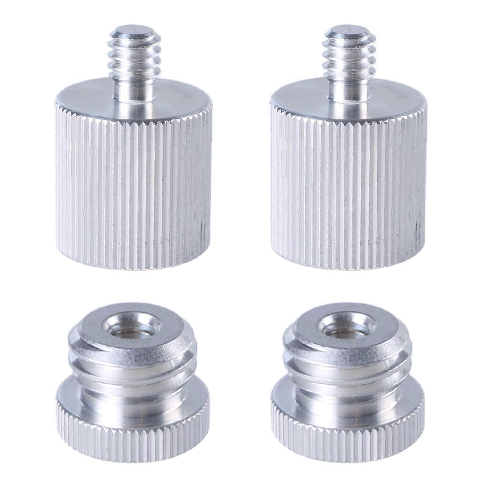 Tripod Adapter 1/4" to 5/8" Aluminum Camera Mount Holder Thread Screw Adapter Pack of 4 for Rangefinder Use