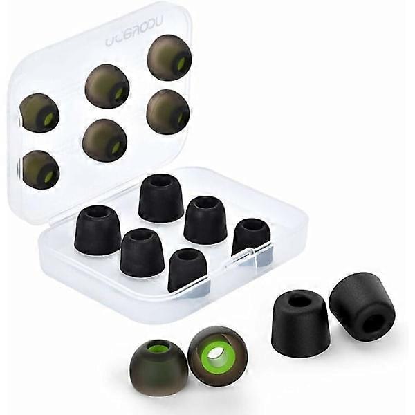 In-ear headphones, pair of S/M/L silicone and memory foam earplugs, 3 pairs comfortable and elastic, noise reduction, charging case earplugs.