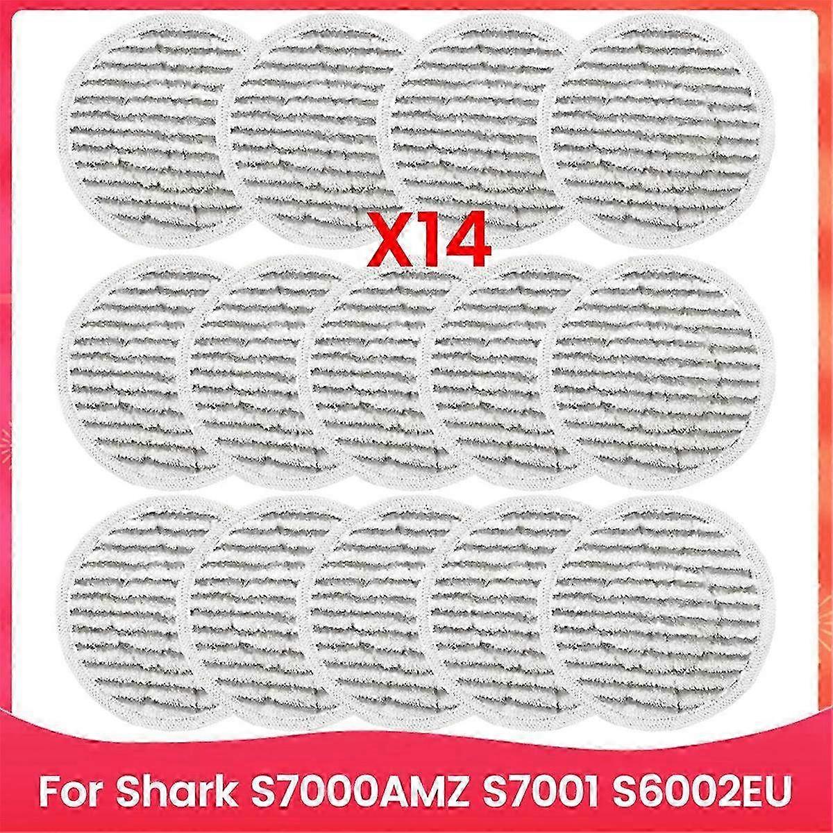 Kit de reemplazo de paño de trapeador de 14 piezas compatible con S7000AMZ, S7001, S6002EU, T2 - Paños de limpieza de microfibra para un cuidado eficiente del piso