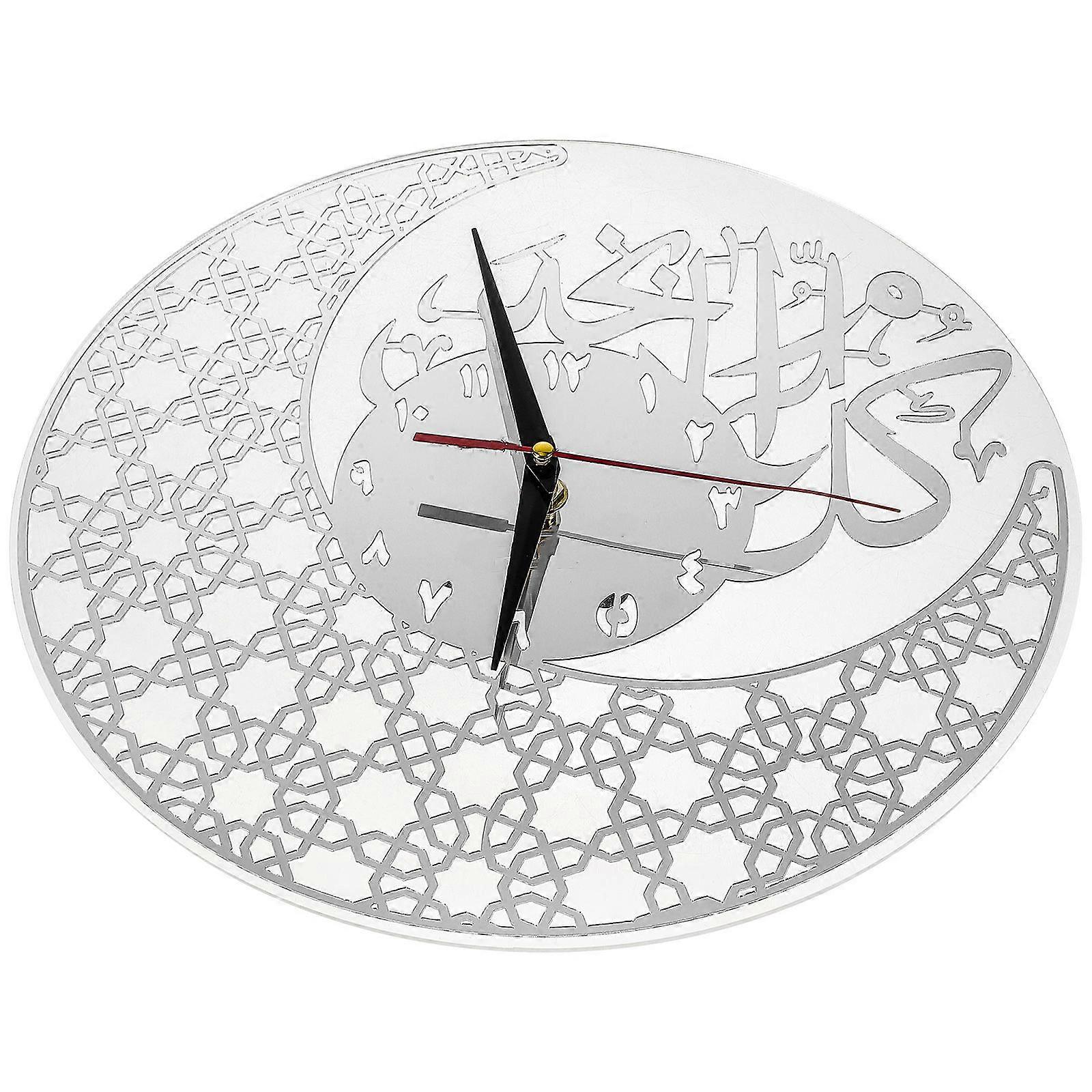 خمر نمط الزخرفية ساعة الحائط تصميم الحد الأدنى للمنزل والمكتب والمطبخ 1Pack
