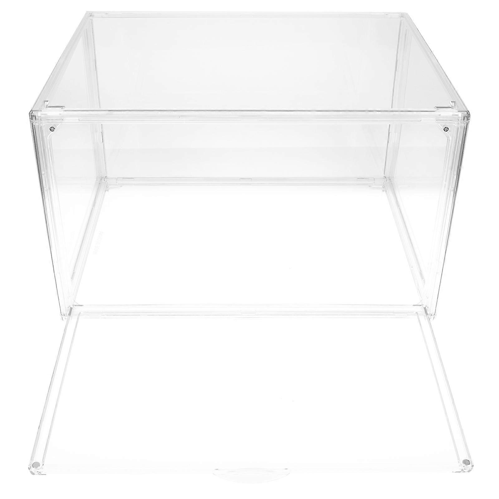 Transparent Stackable Storage Organizer Box for Books, Office Supplies & Home Decor – Multi Functional Dustproof Design for Easy Organization and