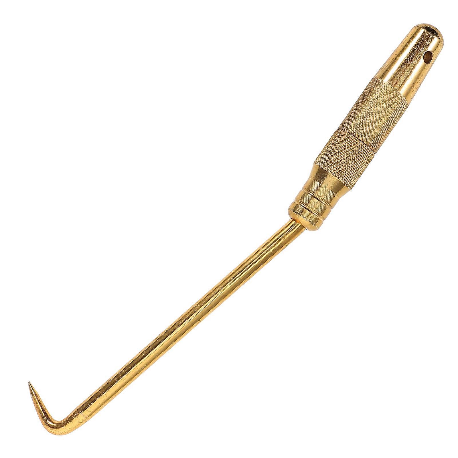 Rebar Wire Twist Tool Tie Rebar Building Projects Portable Rebar Tie Tool Golden Color Sturdy Handle 1Pcs
