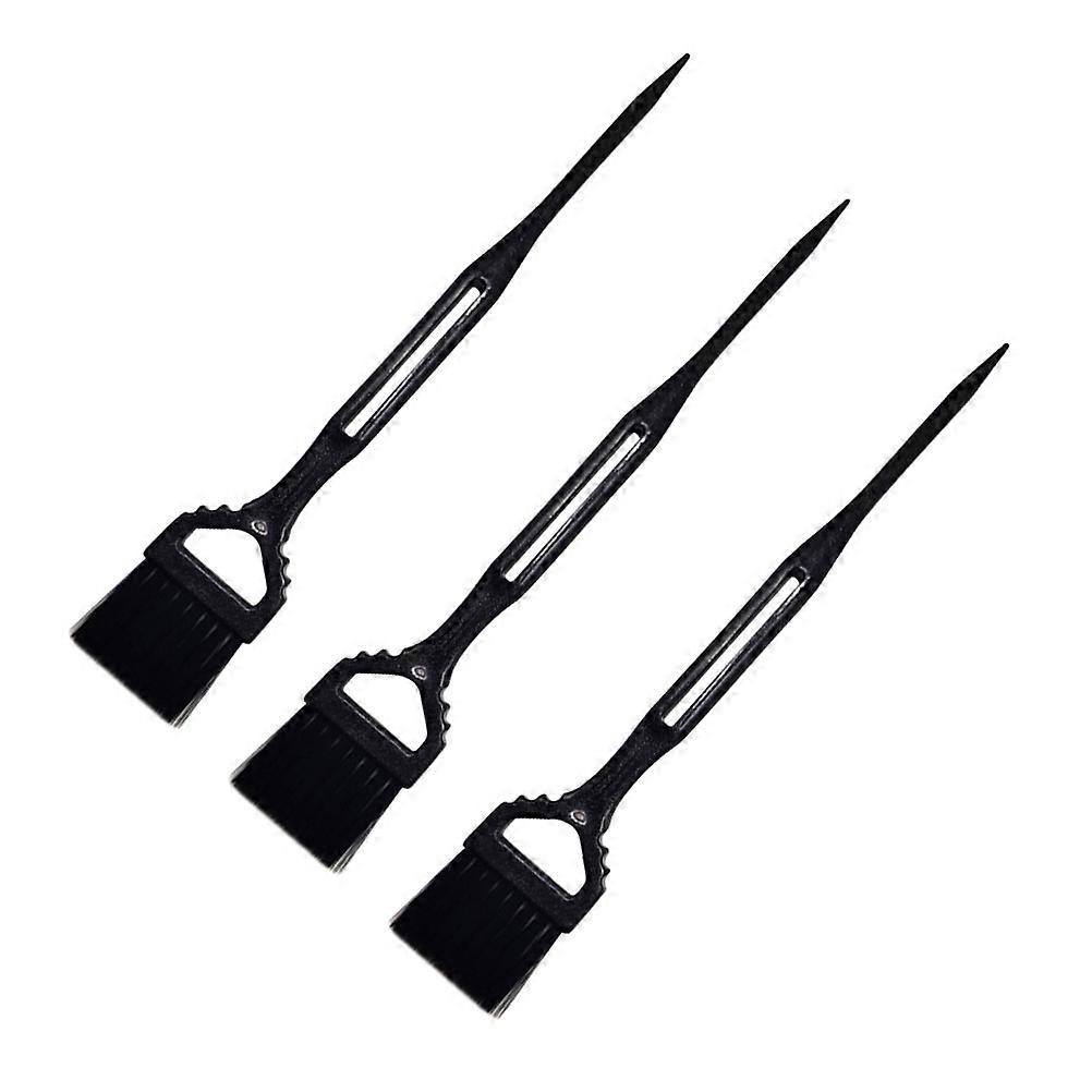 3pcs Hair Dye Applicator Brush PP Hair Coloring Tool for Salon & Home Use, Highlighting Random Color