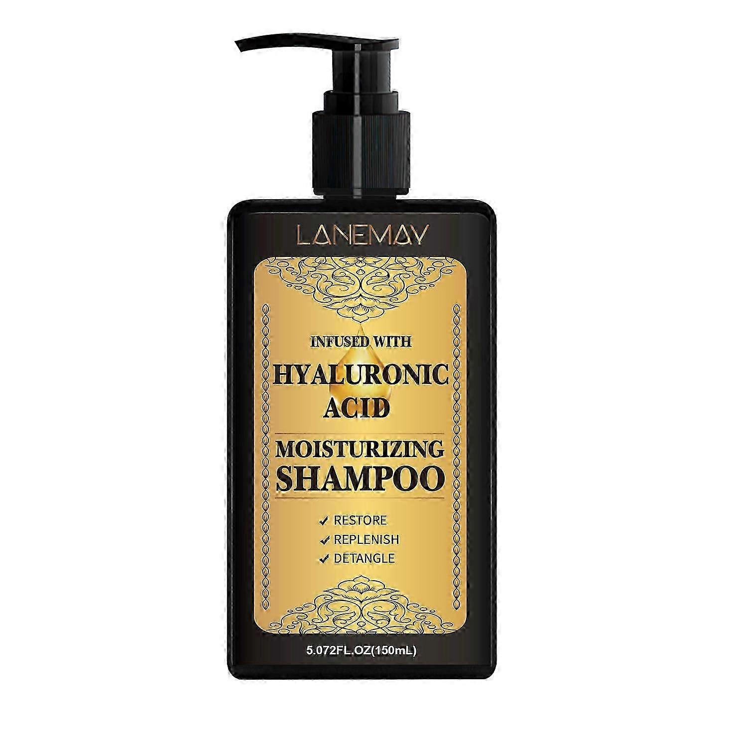 Shampooing hydratant à l’acide hyaluronique et aux acides aminés - Hydrate, répare et démêle les cheveux
