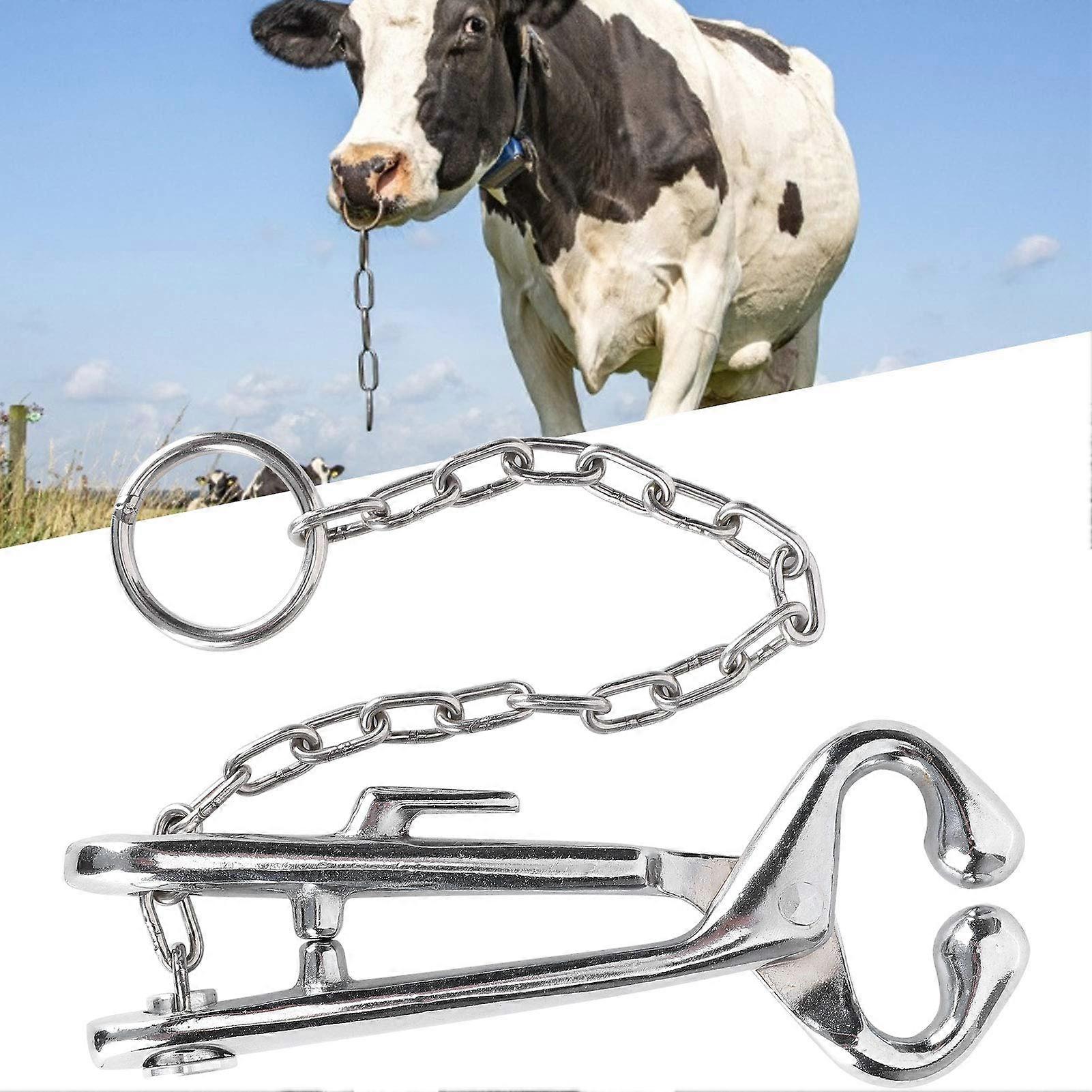 Cow Nose Pliers, Stainless Steel Cattle Nose Ring Tool for Farm Use, Durable and Easy to Use for Livestock Care