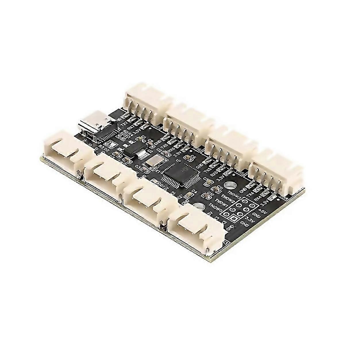Usb To 8way Ttl Serial Port Module Typec To 8 Ttl Module Pcb Board