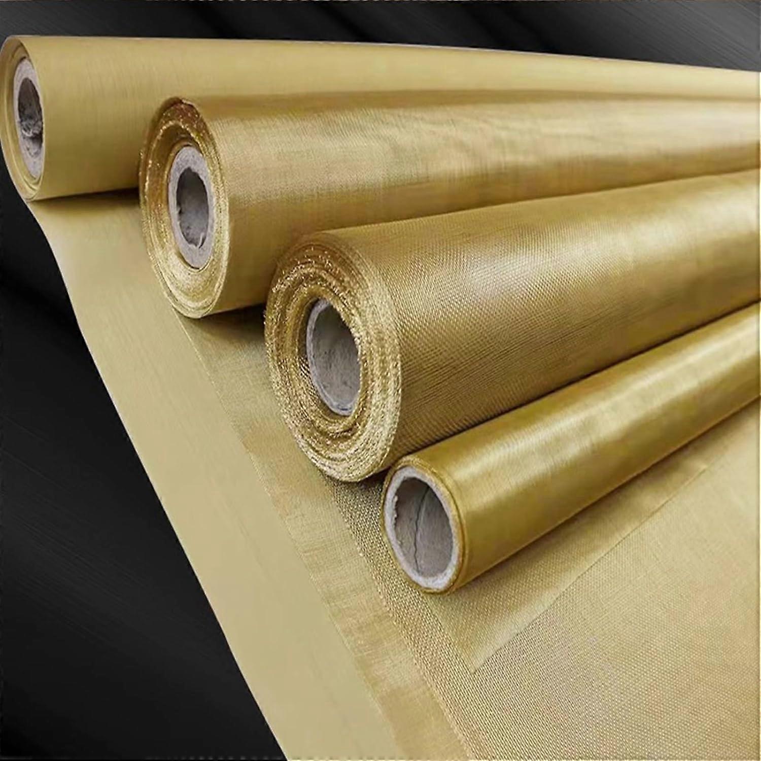 LXXW Brass Mesh, Filter, Coarse, Dense Gauze Weave, Copper Mesh Roll (Brass 30 Mesh) 1x1m