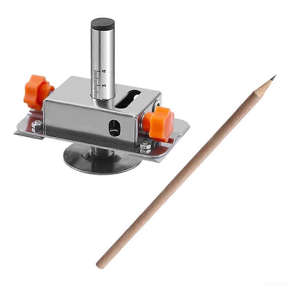 Marking gauge for carpentry, stainless steel, adjustable, for parallel lines, drawing tool, woodworking, 0–70 mm range (B)