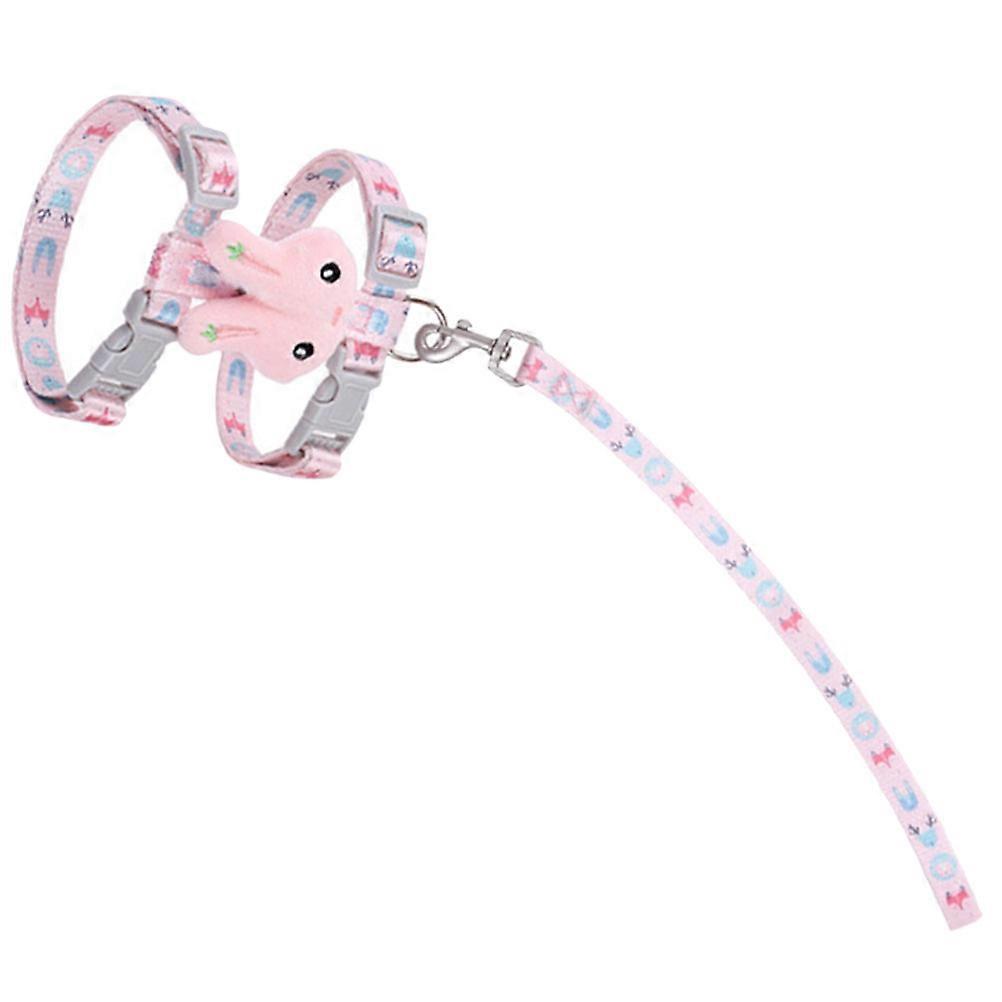 Adorable Rabbit Style Cat Harness and Leash in Assorted Colors for Pet Use Cloth Medium Small Size