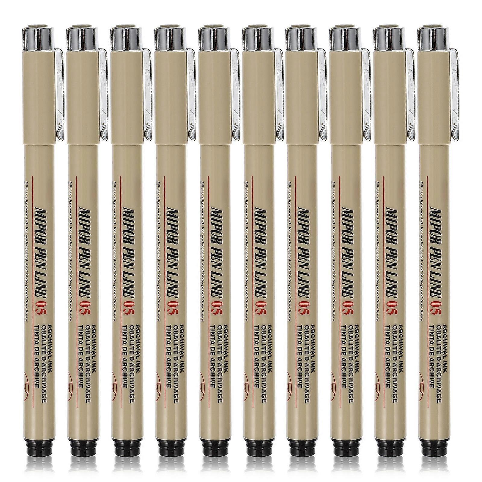 10Pcs Multi Color Waterproof Paint Pens Portable Drawing Accessories for Home Office or School Use Durable Design