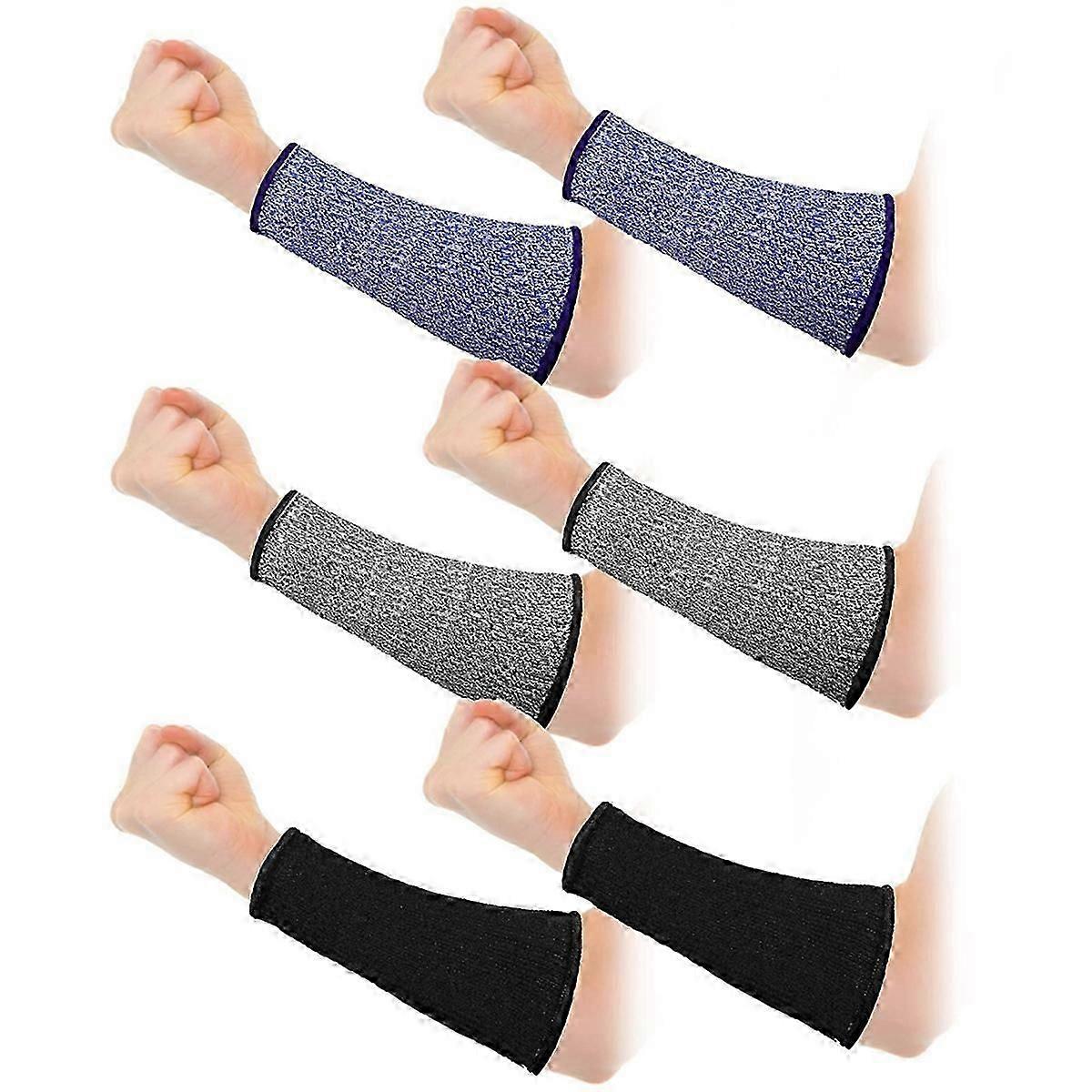 3 Pairs Arm Protectors For Thin Skin And Bruising Cut Resistant Forearm Sleeve Level 5 Arm Burn Prot