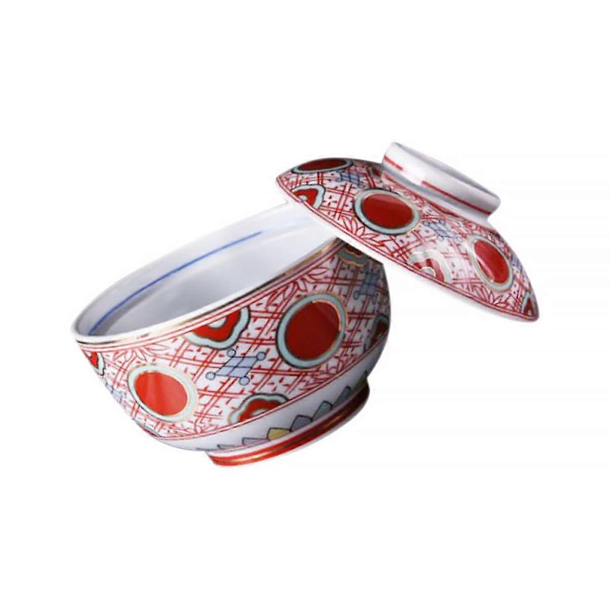 Japanese Soup Bowl with Lid, High-Quality Ramen and Miso Bowl, Elegant Design for Home and Restaurant Use, 20oz Capacity