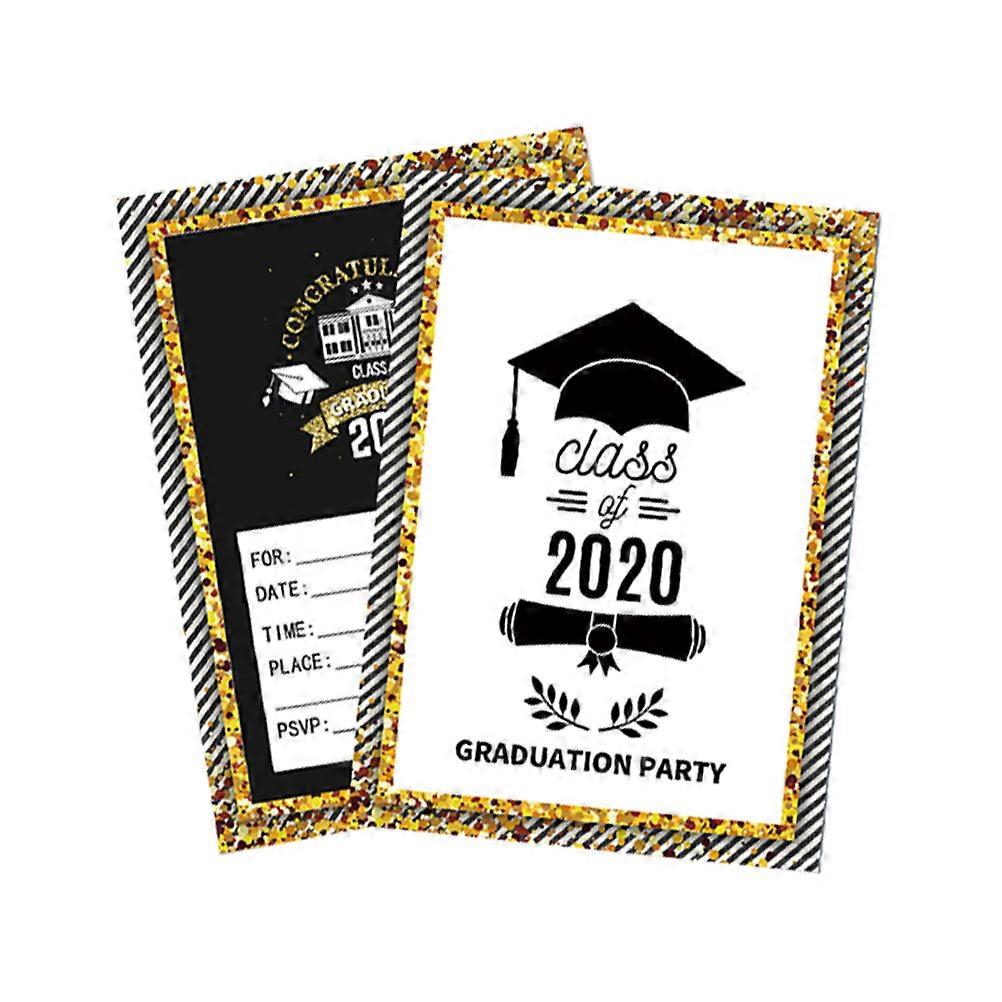 Graduation Party Invitations 50Pcs University Graduation Rectangular Formal Elegant Greeting Cards For Educators