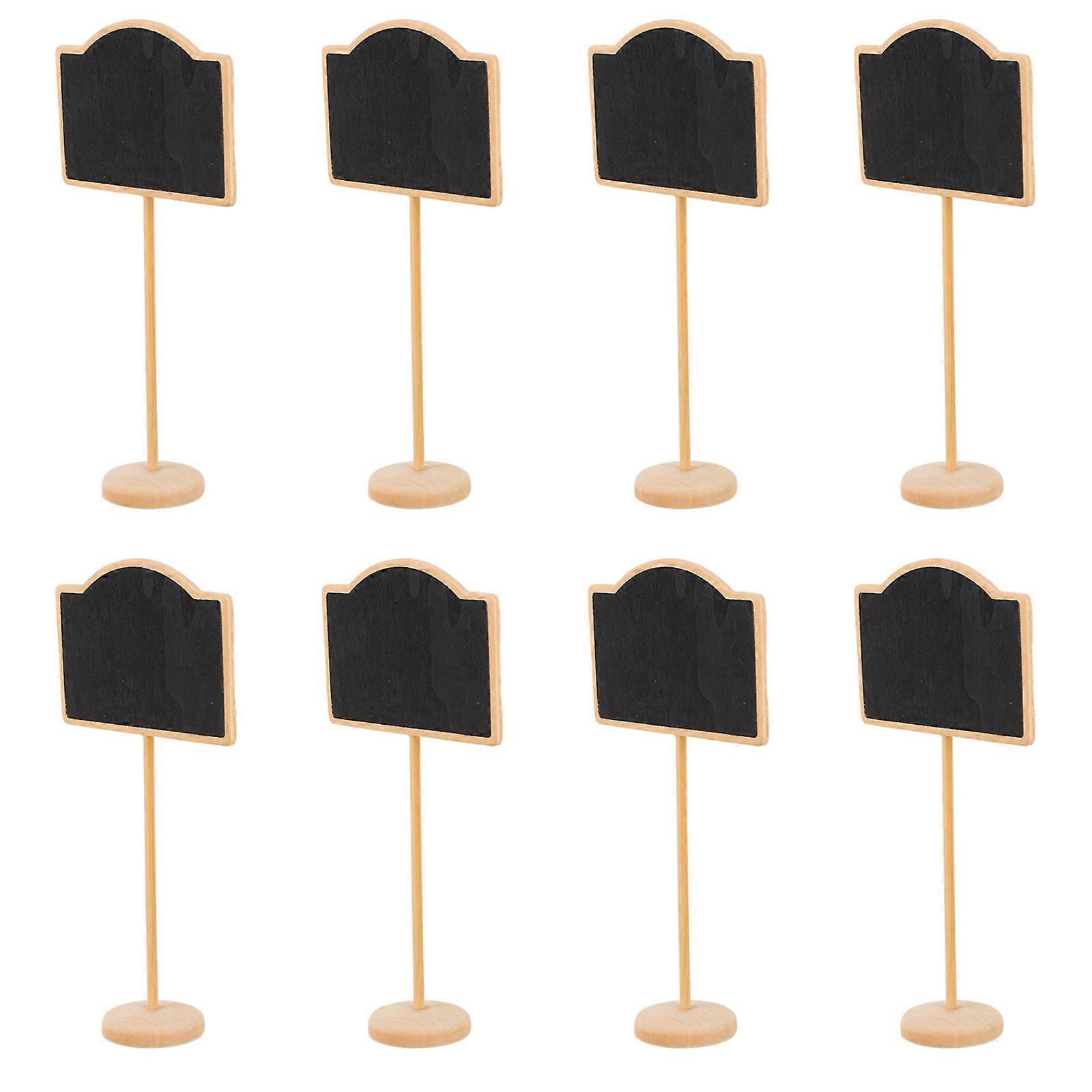 Mini Chalkboard Signs with Removable Stands Reusable Message Board for Tabletop Display at Weddings, Parties, Events & Home Decor Easy to Clean &