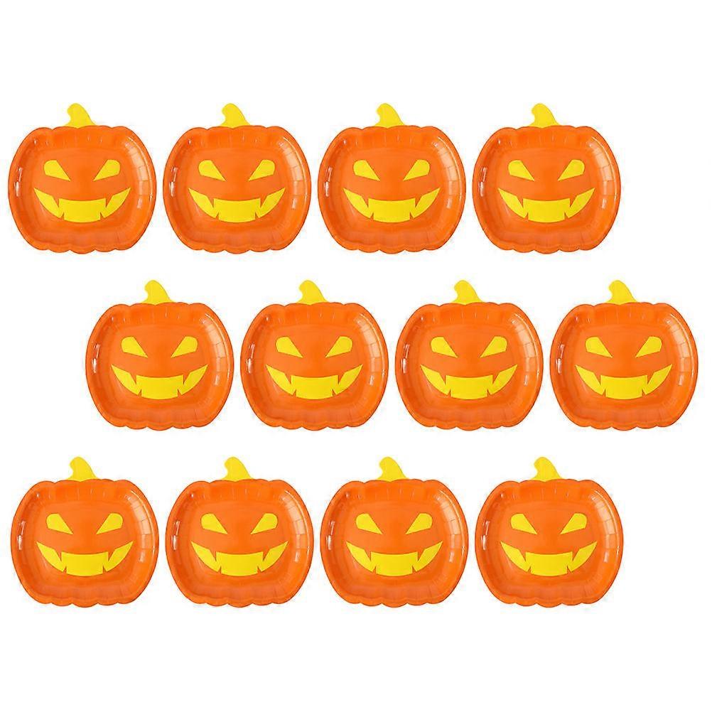 Pumpkin Shaped Party 20Pcs In Bright Orange For Halloween Gatherings And Themed Celebrations