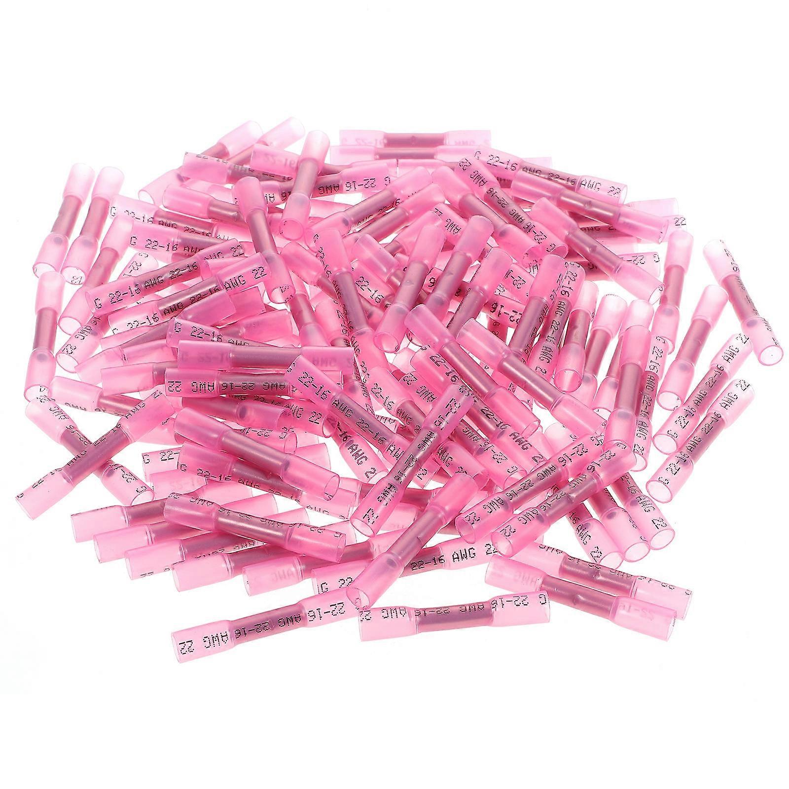 Insulated Terminal Wire Connector Heat Shrink Butt Connectors For .45X0.24X0.24In High Conductivity 200Pcs