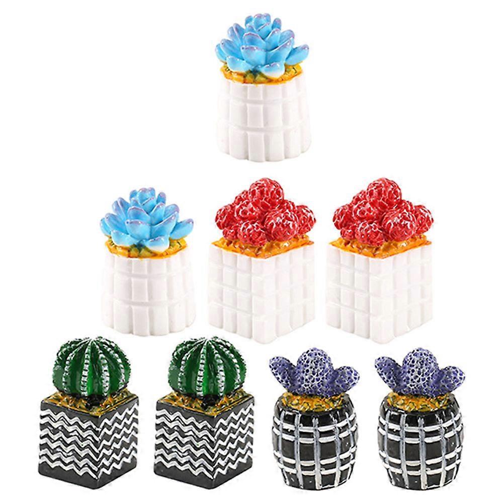 8PCS Artificial Succulent Plants in Pots – Realistic Mini Faux Potted Decor for Home, Office, Desk, Bookshelf, Bathroom – Indoor Greenery Ornament